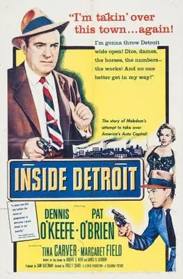 Inside Detroit (1956) Women's Colored Hoodie - idPoster.com