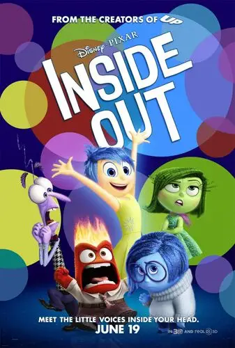Inside Out (2015) Drawstring Backpack - idPoster.com