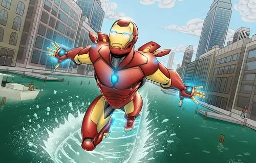 Iron Man Drawstring Backpack - idPoster.com