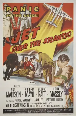 Jet Over the Atlantic (1959) Men's Colored  Long Sleeve T-Shirt - idPoster.com