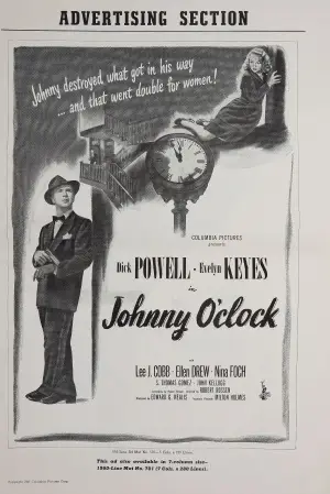 Johnny O'Clock (1947) Men's Colored  Long Sleeve T-Shirt - idPoster.com