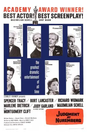 Judgment at Nuremberg (1961) Wall Poster picture 444287