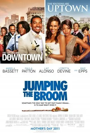 Jumping the Broom (2011) Women's Colored  Long Sleeve T-Shirt - idPoster.com