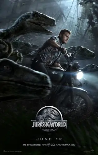 Jurassic World (2015) Drawstring Backpack - idPoster.com