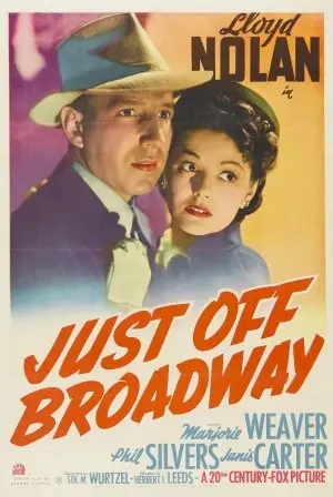 Just Off Broadway (1942) White T-Shirt - idPoster.com