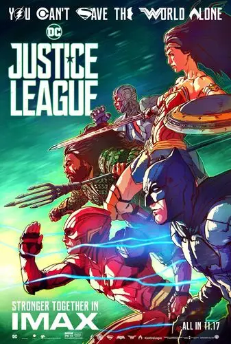 Justice League (2017) Women's Colored Tank-Top - idPoster.com