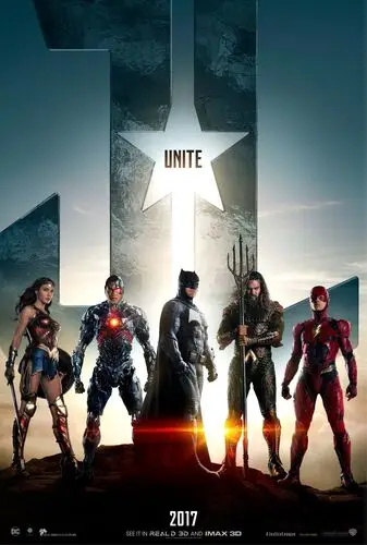 Justice League (2017) White Tank-Top - idPoster.com