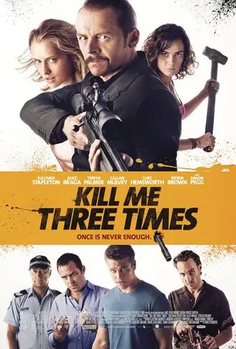 Kill Me Three Times (2014) Men's Colored T-Shirt - idPoster.com