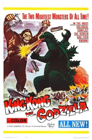King Kong Vs Godzilla (1962) Women's Colored T-Shirt - idPoster.com