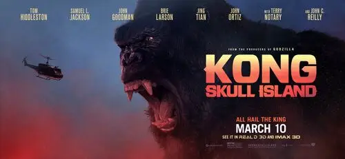 Kong: Skull Island (2017) White T-Shirt - idPoster.com