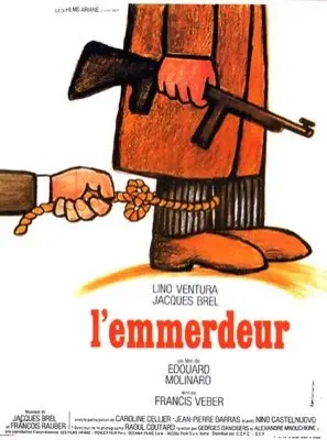 L'emmerdeur (1973) Men's Colored  Long Sleeve T-Shirt - idPoster.com