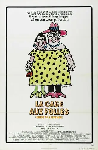 La Cage aux Folles (1979) Men's Colored T-Shirt - idPoster.com
