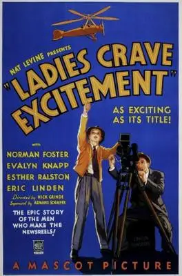 Ladies Crave Excitement (1935) Women's Colored T-Shirt - idPoster.com