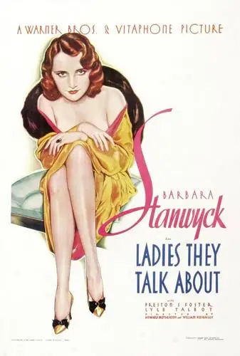 Ladies They Talk About (1933) Women's Colored T-Shirt - idPoster.com