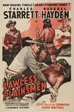 Lawless Plainsmen (1942) Drawstring Backpack - idPoster.com