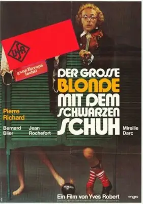 Le grand blond avec une chaussure noire (1972) Women's Colored T-Shirt - idPoster.com