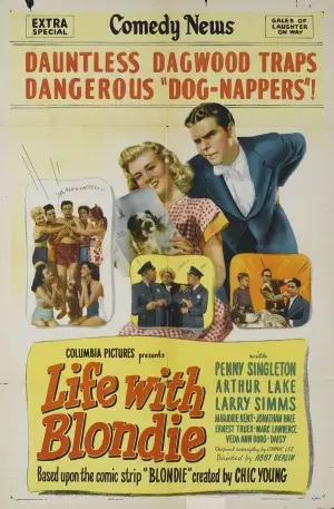 Life with Blondie (1945) White Tank-Top - idPoster.com