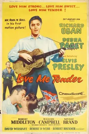 Love Me Tender (1956) Women's Colored  Long Sleeve T-Shirt - idPoster.com