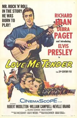 Love Me Tender (1956) Women's Colored T-Shirt - idPoster.com