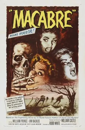 Macabre (1958) Women's Colored T-Shirt - idPoster.com