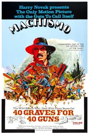 Machismo: 40 Graves for 40 Guns (1971) Men's Colored Hoodie - idPoster.com