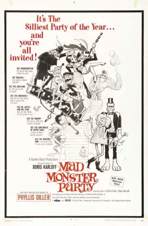 Mad Monster Party (1969) White T-Shirt - idPoster.com
