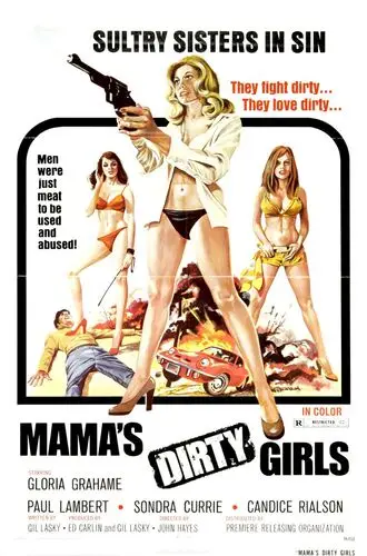 Mama's Dirty Girls (1974) Women's Colored Tank-Top - idPoster.com