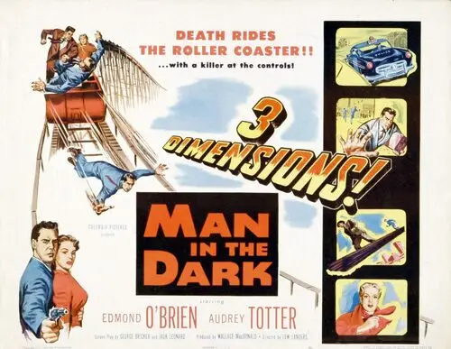 Man in the Dark (1953) Men's Colored T-Shirt - idPoster.com