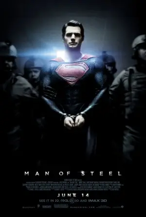 Man of Steel (2013) White T-Shirt - idPoster.com