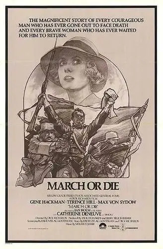 March or Die (1977) Women's Colored T-Shirt - idPoster.com