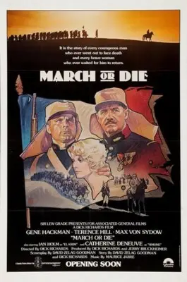 March or Die (1977) White T-Shirt - idPoster.com