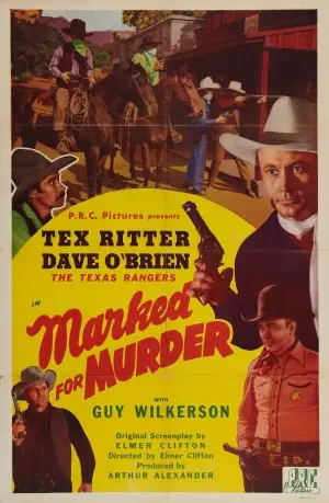 Marked for Murder (1945) Men's Colored T-Shirt - idPoster.com