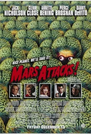 Mars Attacks! (1996) White T-Shirt - idPoster.com