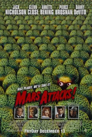 Mars Attacks! (1996) White T-Shirt - idPoster.com