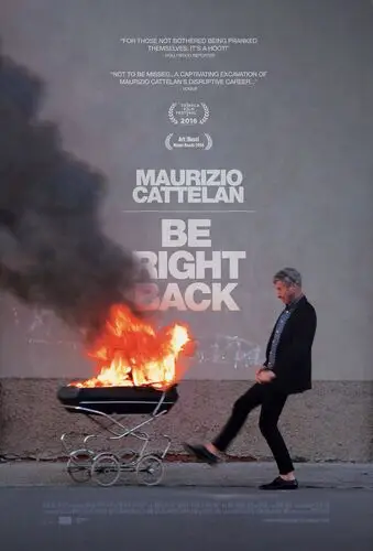 Maurizio Cattelan: Be Right Back (2016) Men's Colored  Long Sleeve T-Shirt - idPoster.com