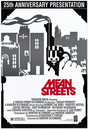 Mean Streets (1973) Men's Colored  Long Sleeve T-Shirt - idPoster.com