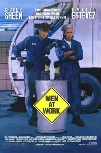 Men at Work (1990) White Tank-Top - idPoster.com