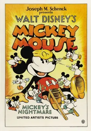 Mickey's Nightmare (1932) White T-Shirt - idPoster.com