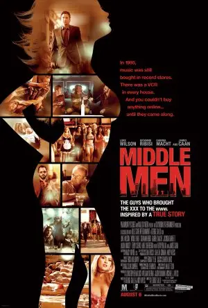 Middle Men (2009) White T-Shirt - idPoster.com