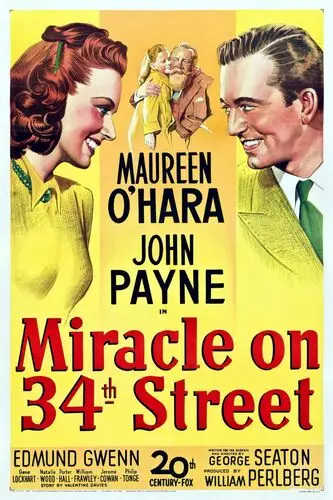 Miracle on 34th Street (1947) Men's Colored  Long Sleeve T-Shirt - idPoster.com