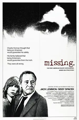 Missing (1982) White Tank-Top - idPoster.com