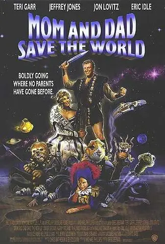 Mom and Dad Save the World (1992) Protected Face mask - idPoster.com