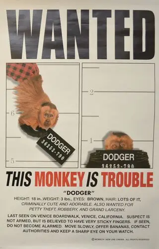 Monkey Trouble (1994) Men's Colored T-Shirt - idPoster.com
