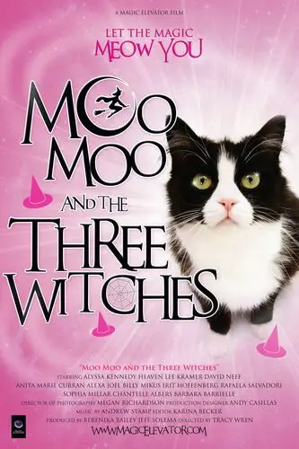 Moo Moo and the Three Witches (2014) White T-Shirt - idPoster.com