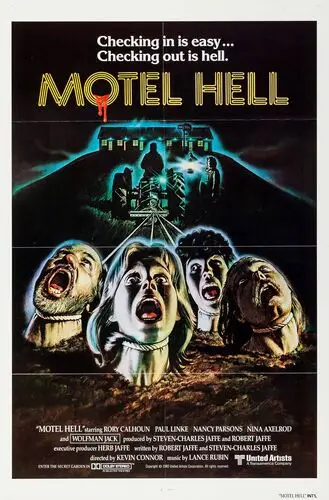 Motel Hell (1980) Drawstring Backpack - idPoster.com