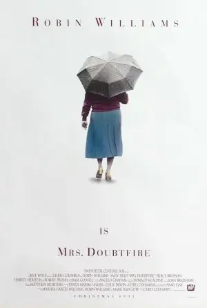 Mrs. Doubtfire (1993) White T-Shirt - idPoster.com
