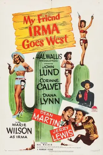 My Friend Irma Goes West (1950) Women's Colored Hoodie - idPoster.com