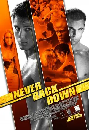 Never Back Down (2008) Men's Colored  Long Sleeve T-Shirt - idPoster.com