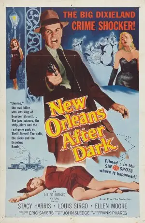 New Orleans After Dark (1958) White Tank-Top - idPoster.com