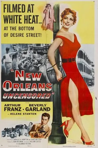 New Orleans Uncensored (1955) Men's Colored  Long Sleeve T-Shirt - idPoster.com